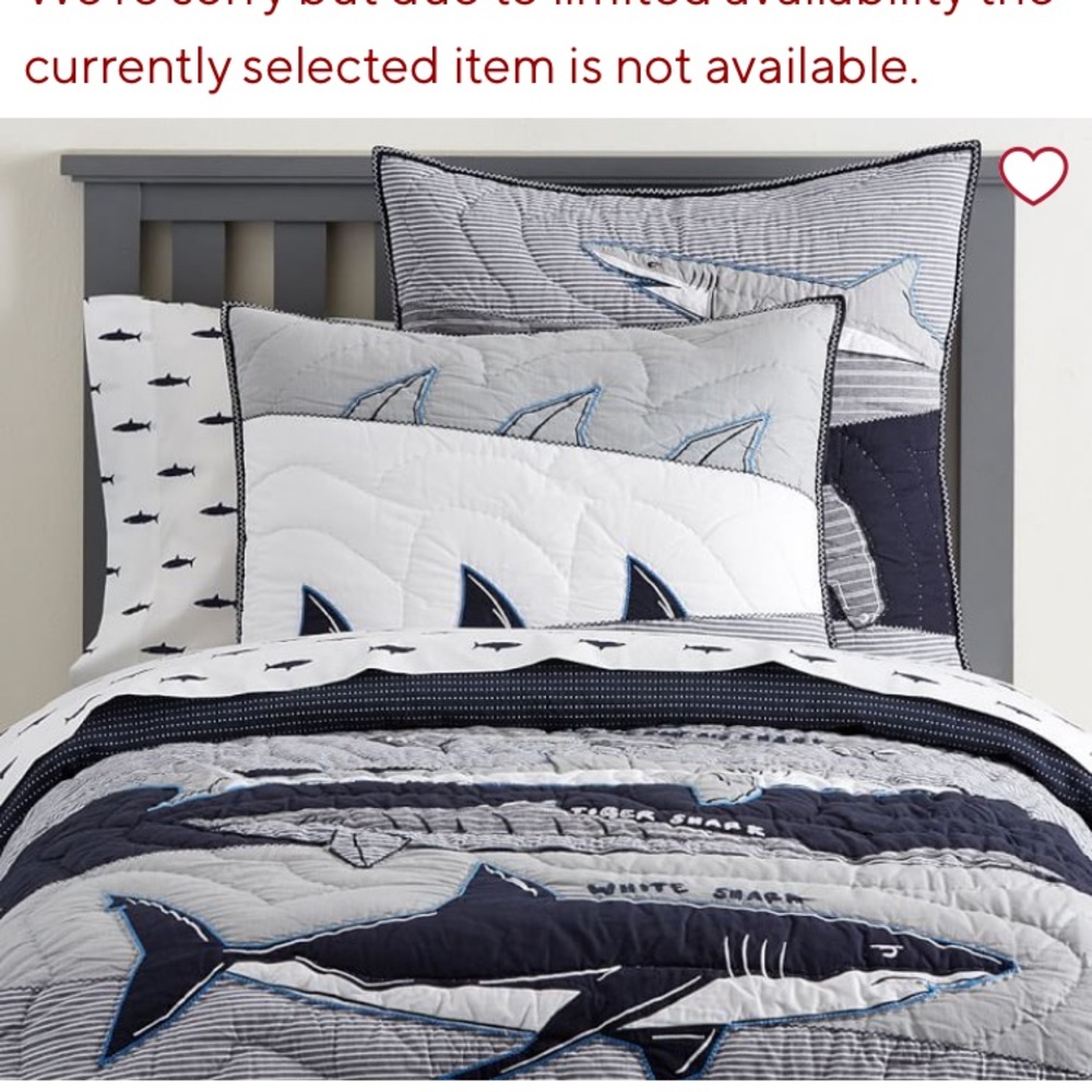 Pottery Barn Kids Shark Bedding